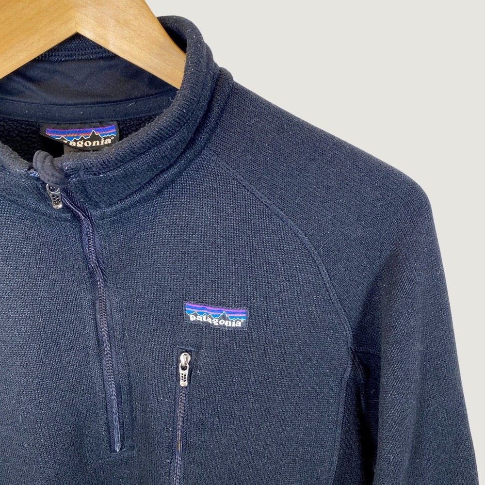 Patagonia Performance Better Sweater Mens Medium M Black 1/4 Zip Fleece Pullover